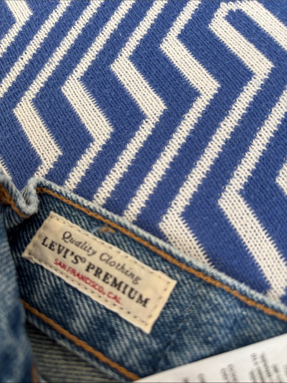 Levi's Light Blue Distressed Denim Cutoff Shorts - Picture 5 of 8